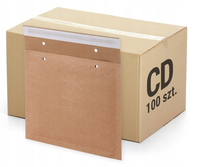 AIR BUBBLE ENVELOPES BROWN CD DVD 100PCS STRONG CARTON