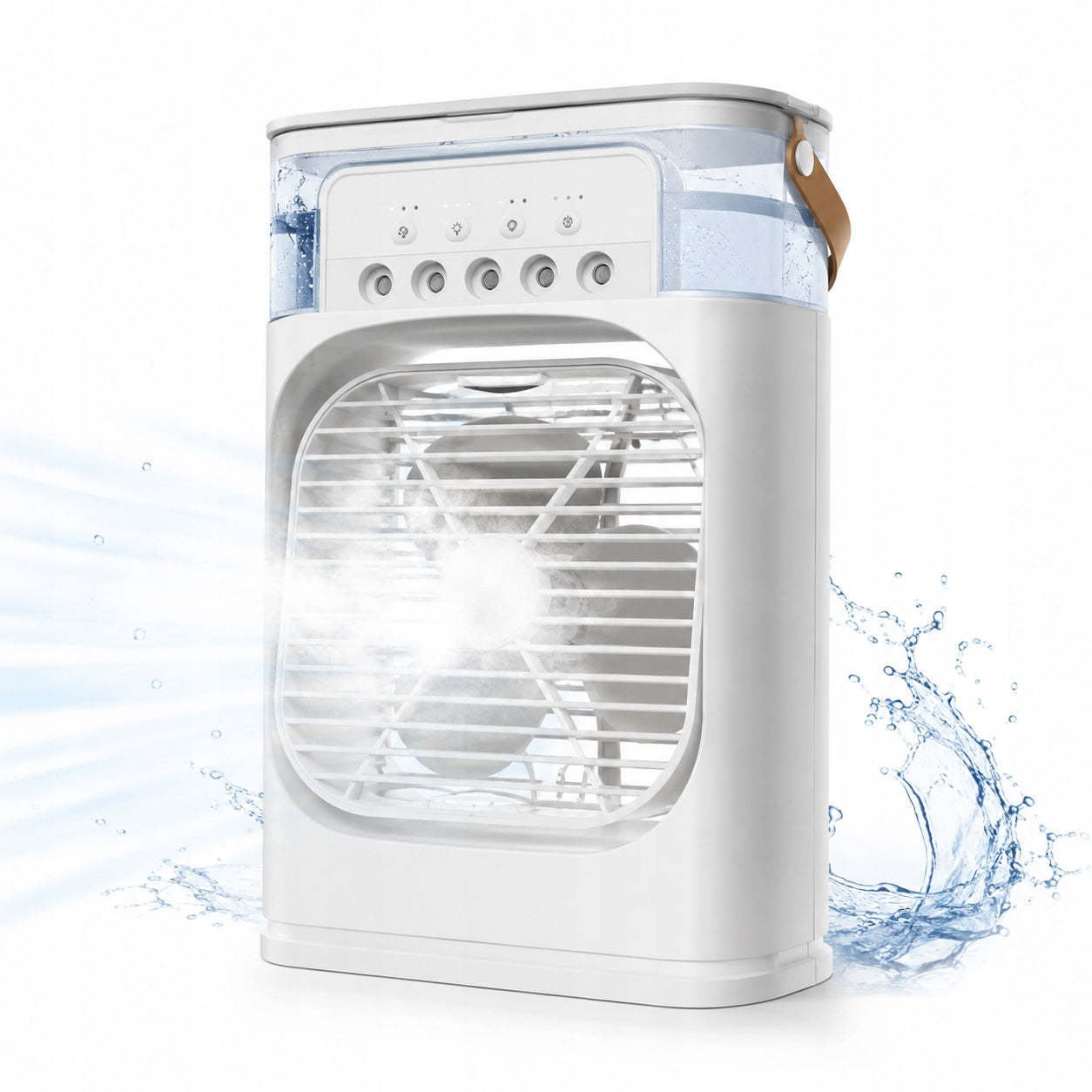 AIR CONDITIONER USB FAN WITH HUMIDIFIER MIST 3 GEARS TIMER