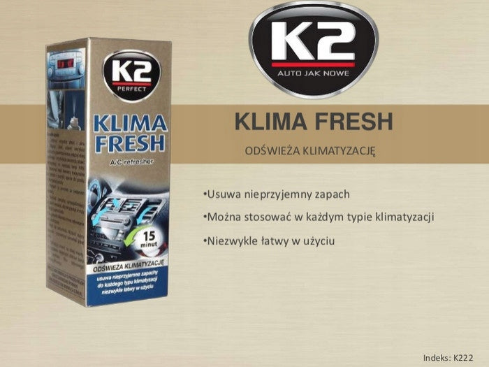 AIR CONDITIONING FRESH K2 AIR CONDITIONING DEFUNGER AIR CONDITIONING POMEGRANATE EAN (GTIN) 5906418018048