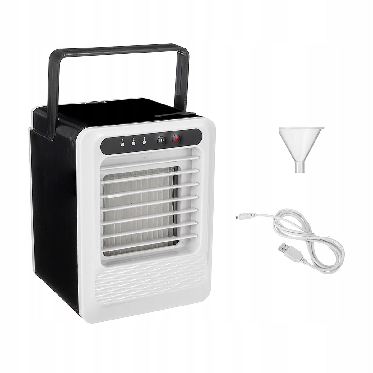 AIR COOLER FAN WITH ADJUSTABLE SPEEDS AND HUMIDIFIER Dominant color multicolor