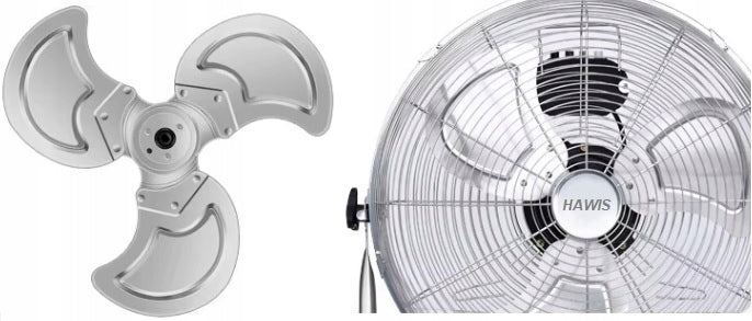 AIR FAN FLOOR HAWIS 20 INCHES 3 SPEEDS SILVER XXL Dominant color silver/gray