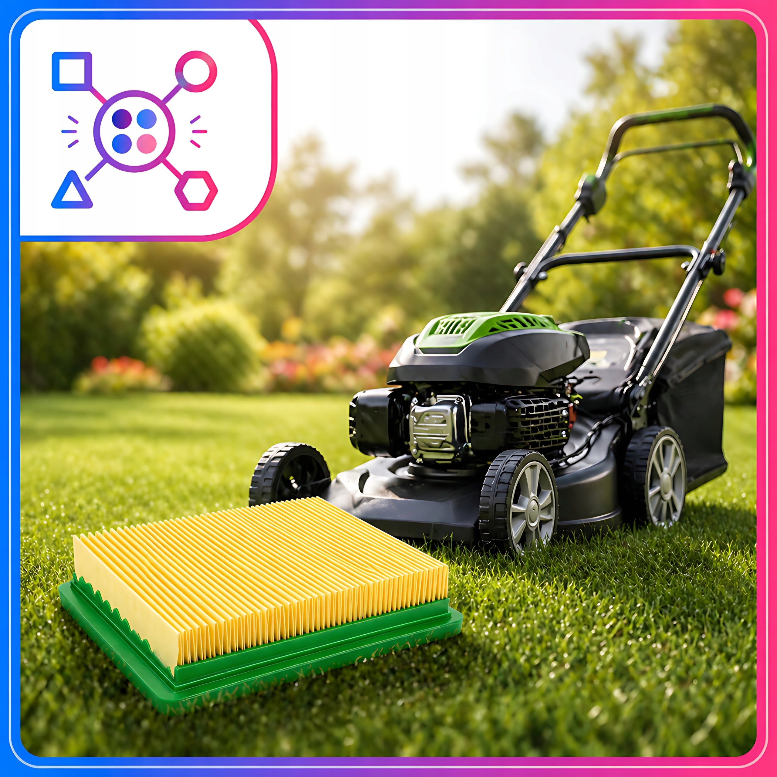 AIR FILTER MOWERS NAC T375 T475 T575 T675 S510 LS46 115x99x29x22mm Manufacturer code FILTR POWIETRZA KOSIARKI 115x99x29x22mm