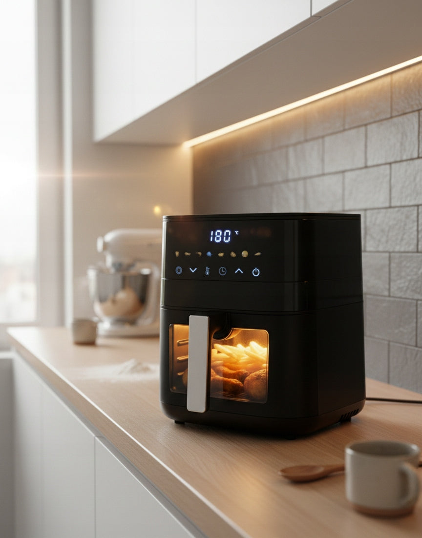 AIR FRYER 2000W 6L AIRDWELLER 8 PROGRAMS BLACK Brand AirDweller