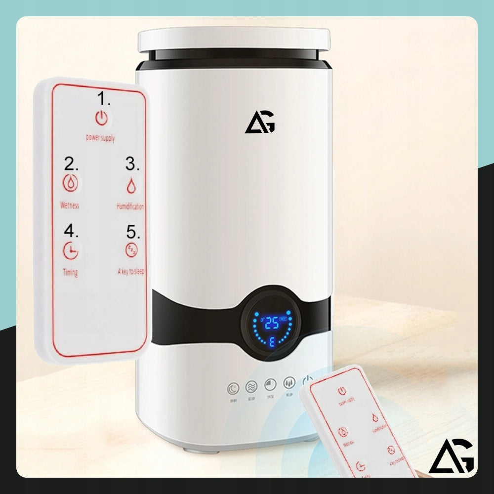 AIR HUMIDIFIER AROMATHERAPY DIFFUSER TIMER PILOT + 12x OILS Brand ARSA GO