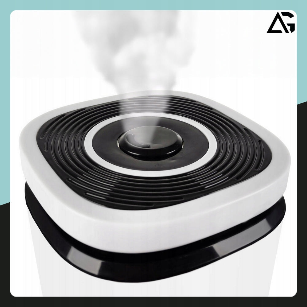 AIR HUMIDIFIER AROMATHERAPY DIFFUSER TIMER PILOT + 12x OILS Dominant color white