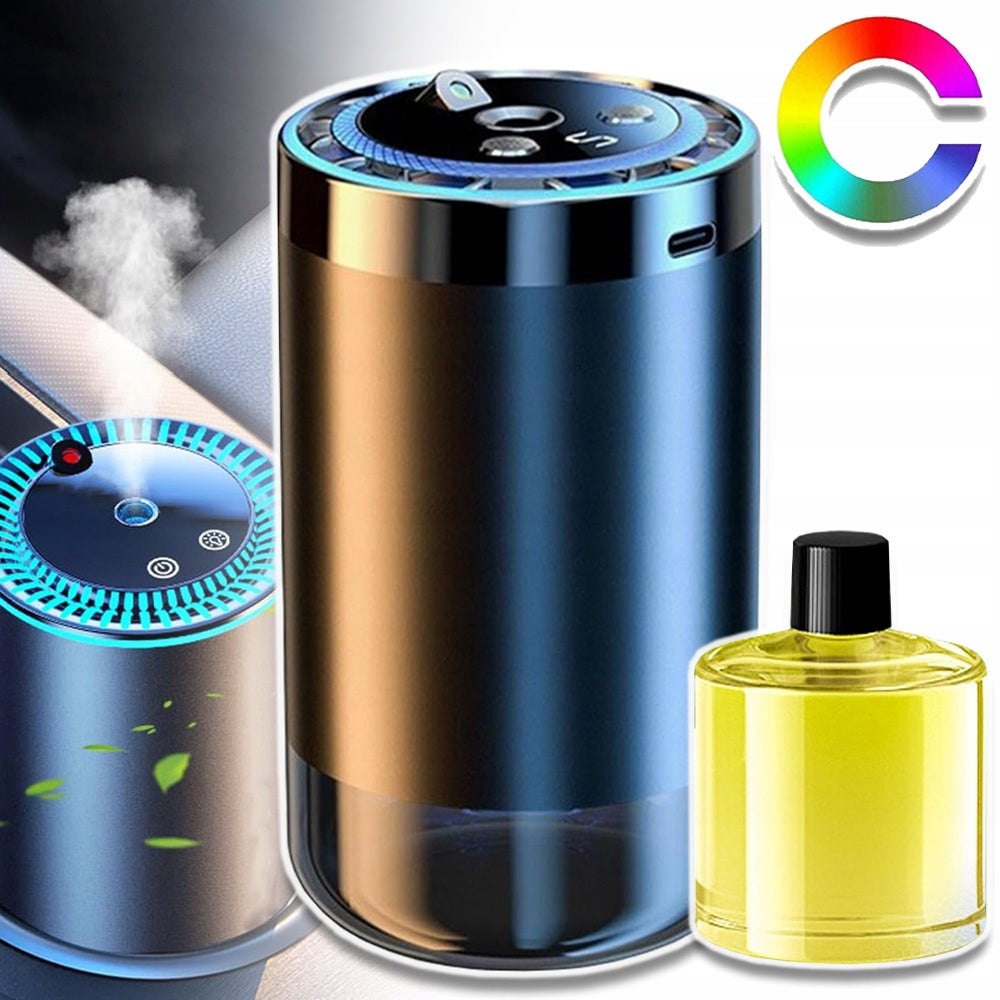 AIR HUMIDIFIER FOR CAR AROMATHERAPY FRAGRANCE + OIL