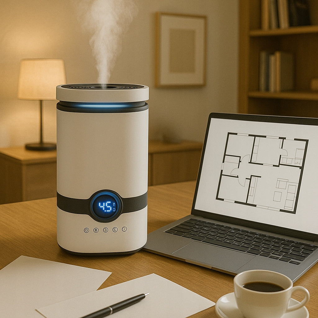 AIR HUMIDIFIER IONIZER AROMATHERAPY DIFFUSER FOR ALLERGY SUFFERERS 4.5L 3in1 Water tank capacity 4.5 l