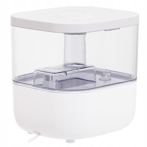 AIR HUMIDIFIER Ultrasonic Diffuser Sensor AROMATHERAPY HYGROMETER Dominant color white