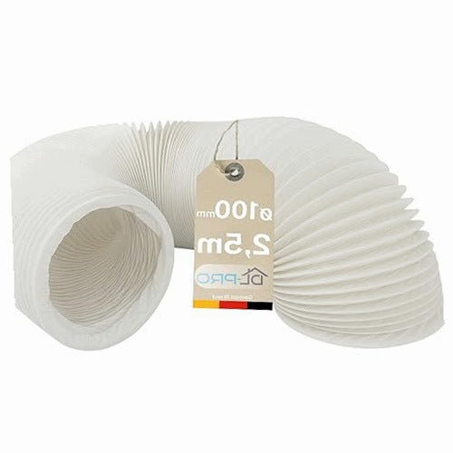 AIR OUTLET PIPE FLEXIBLE 2 5 M Ø 100 MM AIR CONDITIONING FOR HOME