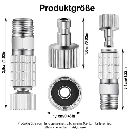 AIRBRUSH QUICK COUPLER ADAPTER 7 PCS FOR GUN WORKSHOP MALE Manufacturer code SWC5908151067864