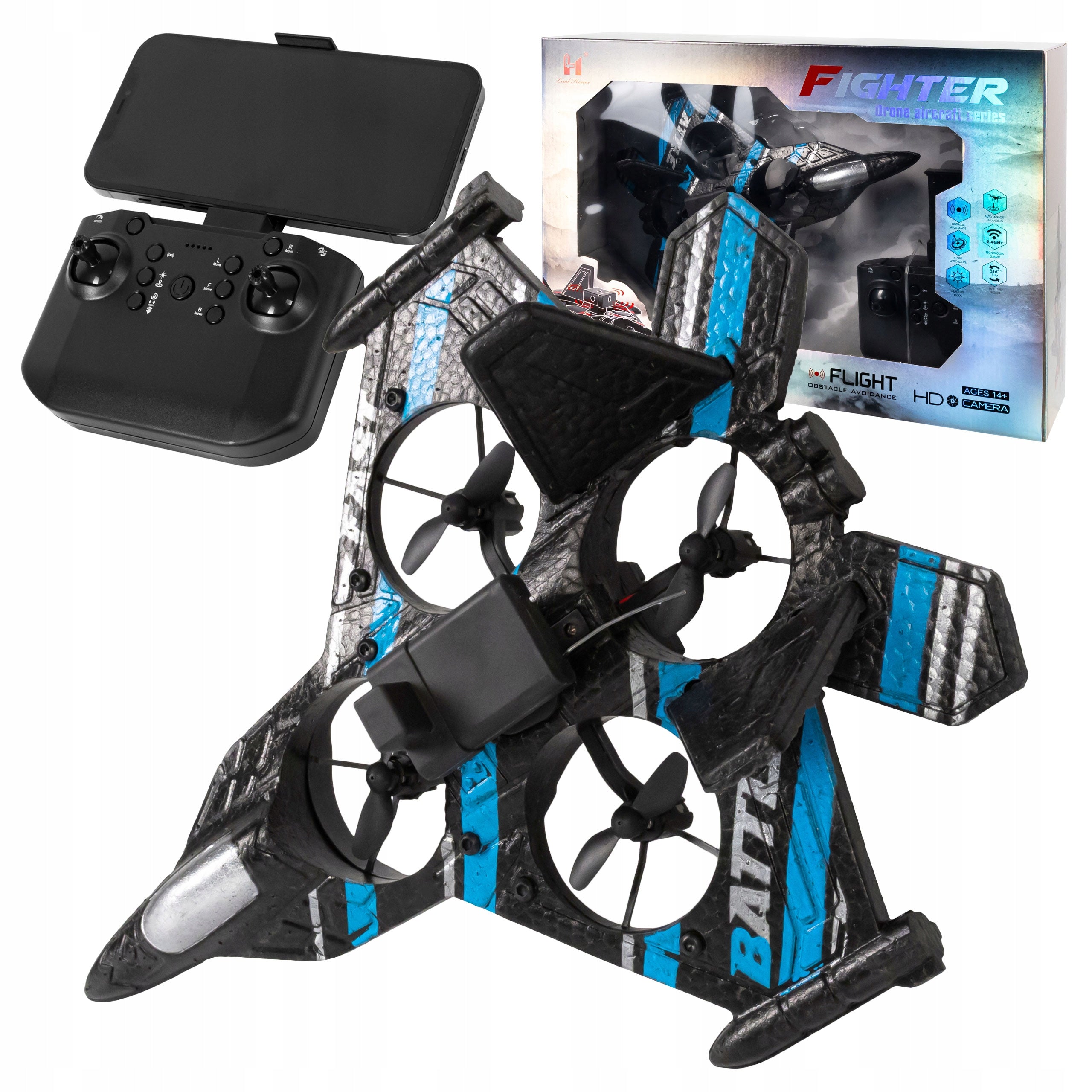 AIRCRAFT REMOTE CONTROLLED WIFI CAMERA LIGHT DRONE LIVE VIEW REMOTE CONTROL RC