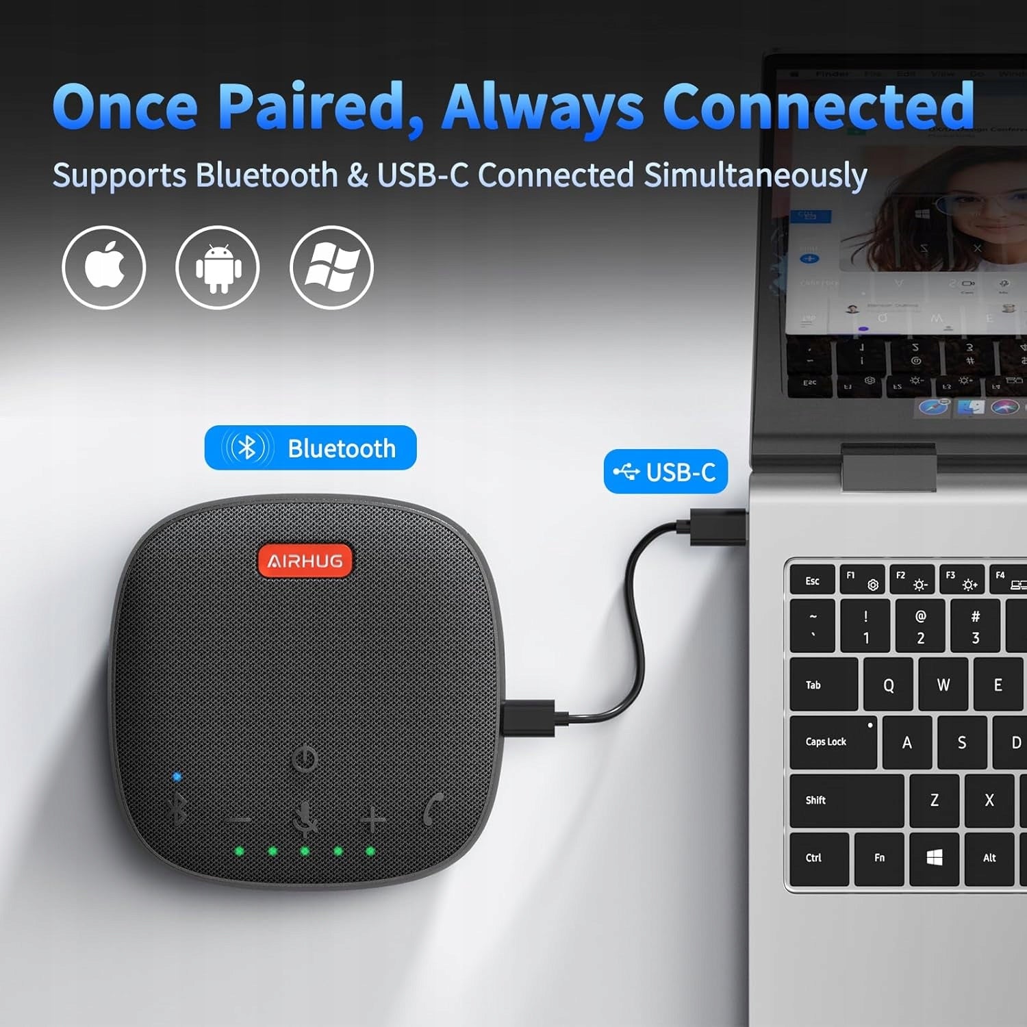 AIRHUG 01 Portable Bluetooth Speaker USB Conference Microphone Model other