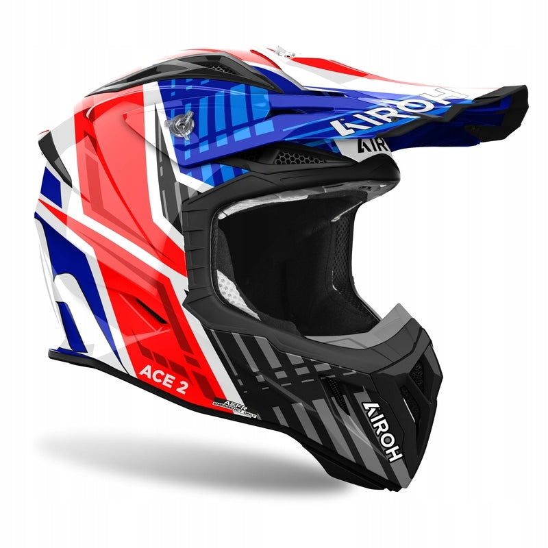 AIROH AVIATOR ACE 2 PROUD HELMET BLUE/RED GLOSS (L) EAN (GTIN) 8029243366294