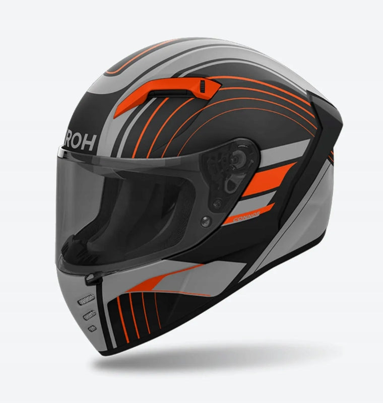 AIROH CONNOR ACHIEVE ORANGE MATT M MOTORCYCLE HELMET