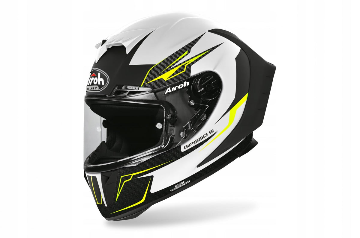 AIROH GP550 S VENOM WHITE MATT XS HELMET