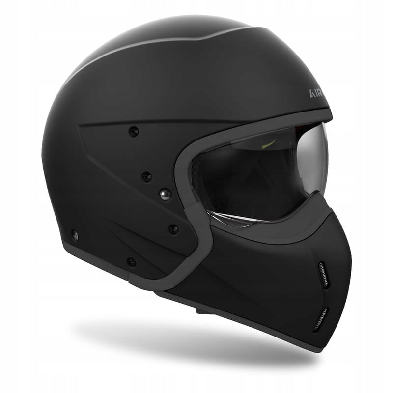 AIROH J110 COLOR MOTORCYCLE HELMET MUSCULAR BLACK MATTE Packaging status original