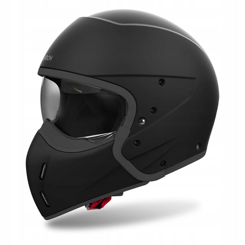 AIROH J110 COLOR MOTORCYCLE HELMET MUSCULAR BLACK MATTE