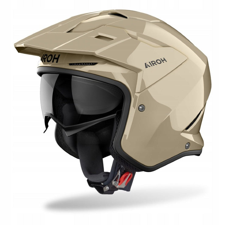 AIROH KOMBAKT COLOR MOKA GLOW GLOSS MOTORCYCLE HELMET OPEN L