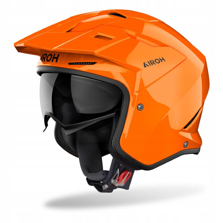 AIROH KOMBAKT COLOR ORANGE GLOSS MOTORCYCLE HELMET OPEN XL