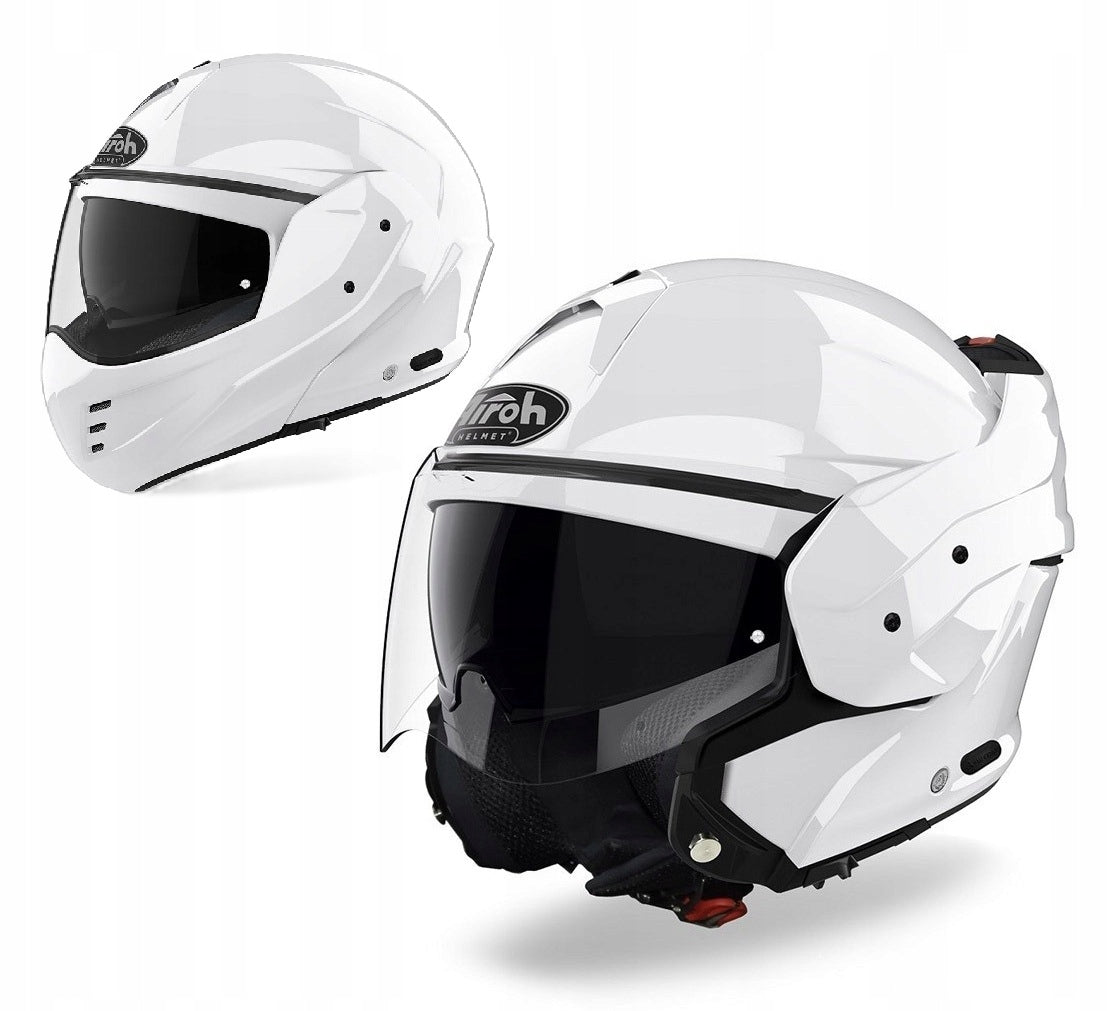 AIROH MATHISSE JAW HELMET (FLIP-BACK) WHITE GLOSS SIZE L