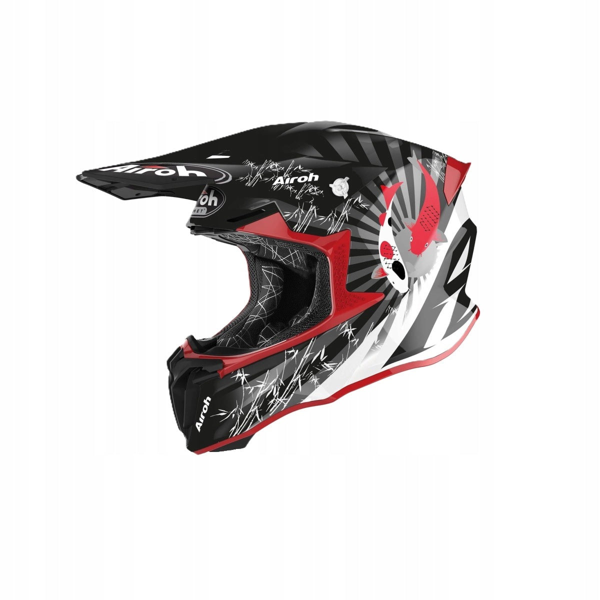 AIROH Motorcycle Helmet Twist 2.0 Katana Red Gloss Size XL