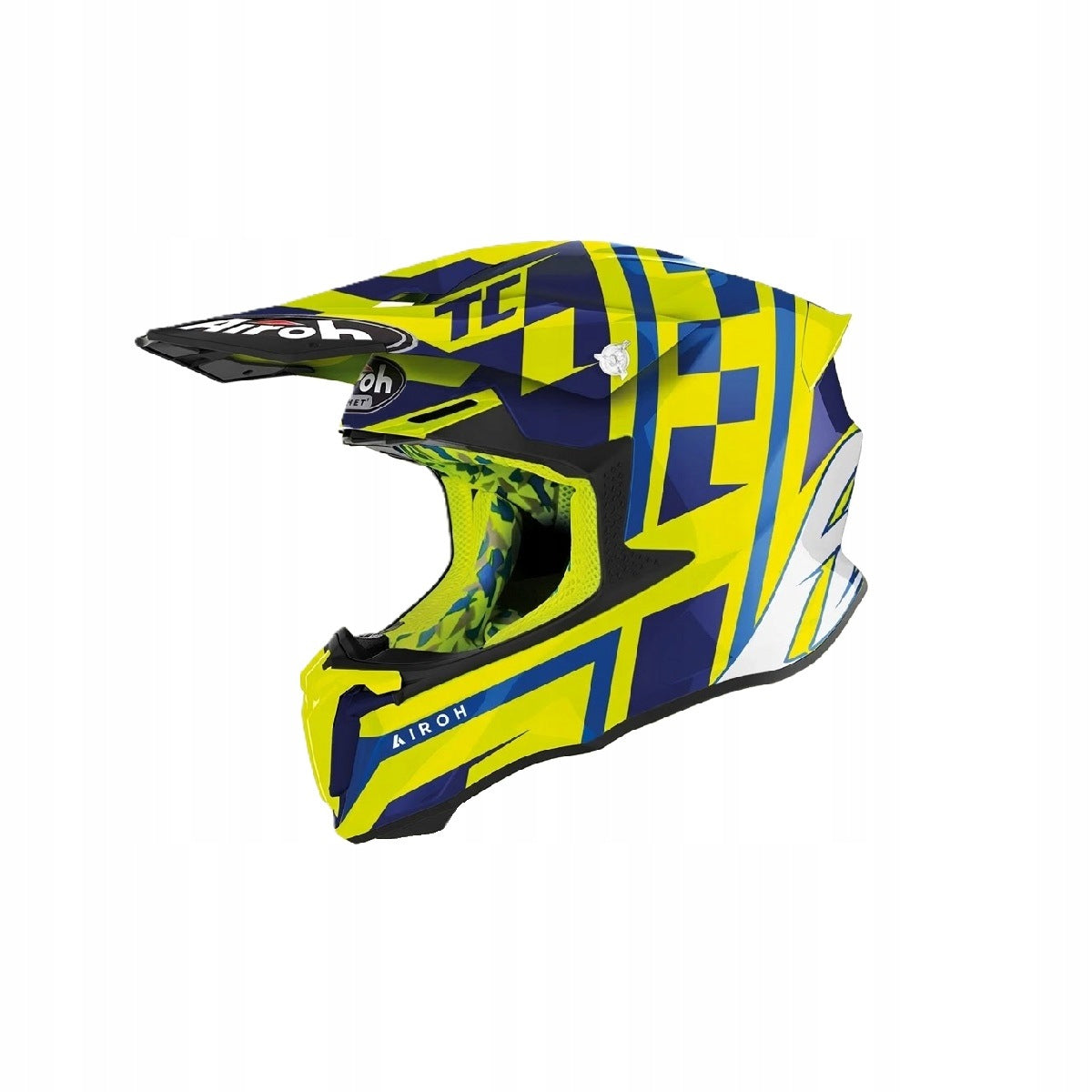 AIROH Motorcycle Helmet Twist 2.0 TC21 Yellow Gloss Size M