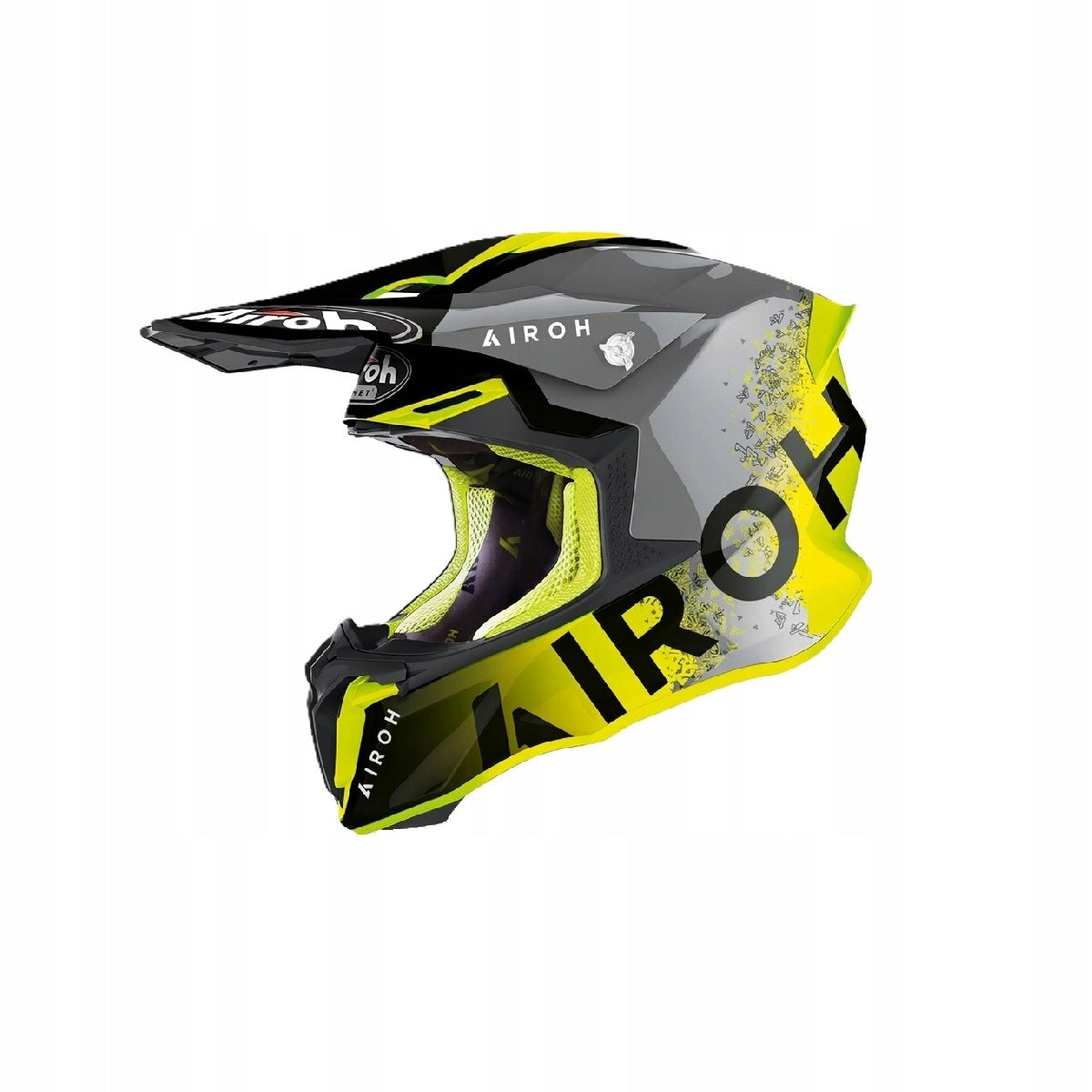 AIROH Motorcycle Helmet Twist 2.0 Yellow Gloss Size XL