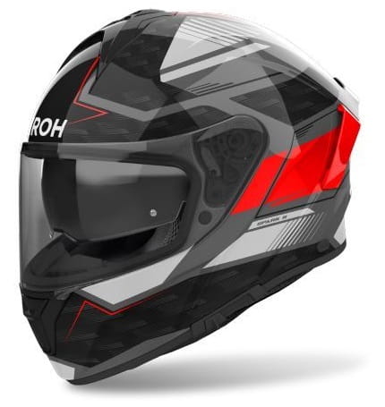 AIROH SPARK 2 ZENITH RED GLOSS MOTORCYCLE HELMET INTEGRAL FOR GIFT