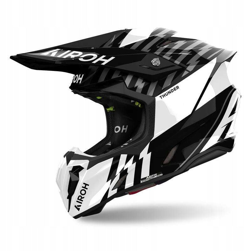 AIROH TWIST 3 THUNDER BLACK/WHITE GLOSS L HELMET