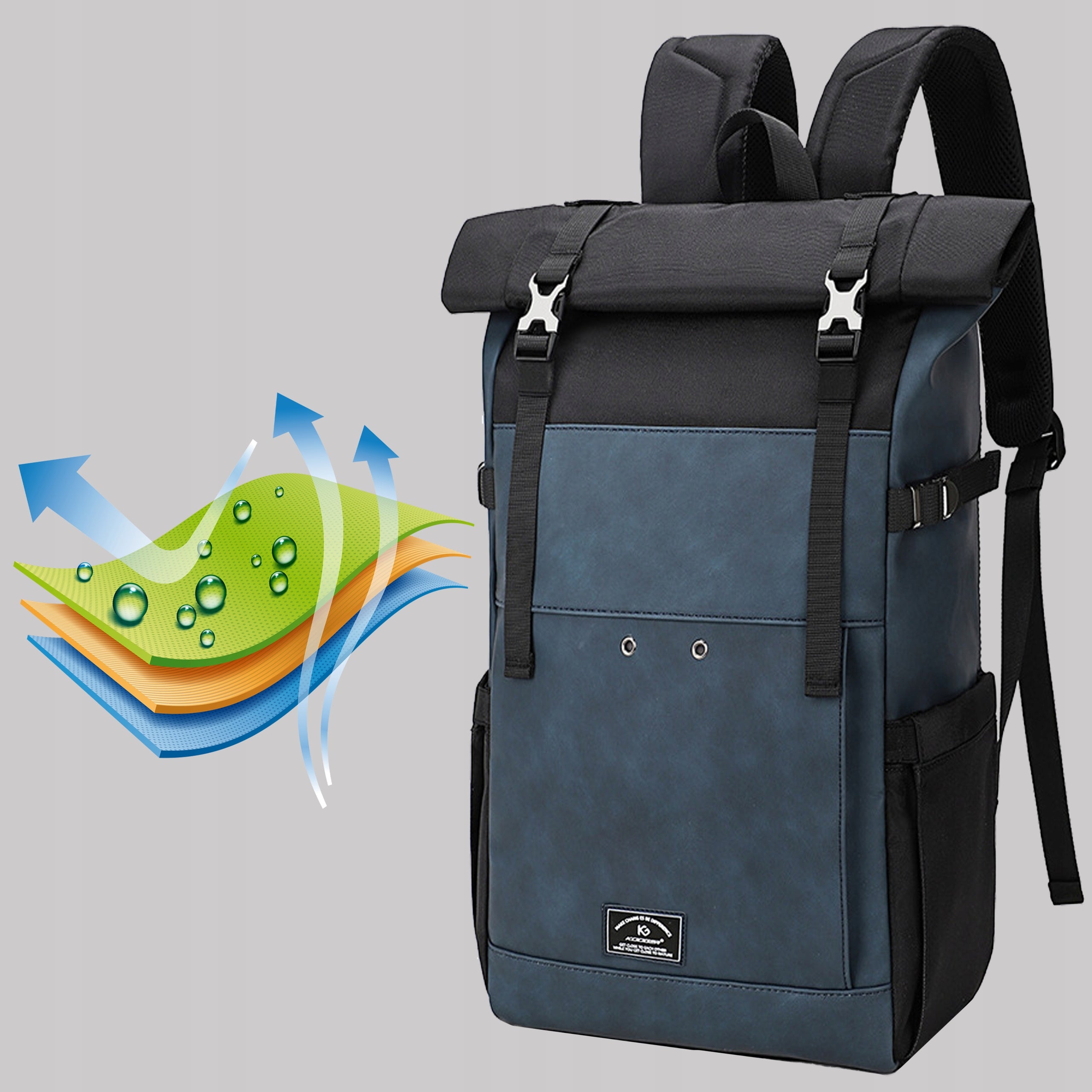 AIRPLANE BACKPACK TRAVEL CABIN HAND LUGGAGE Strong Tourist 25L Packaging status original