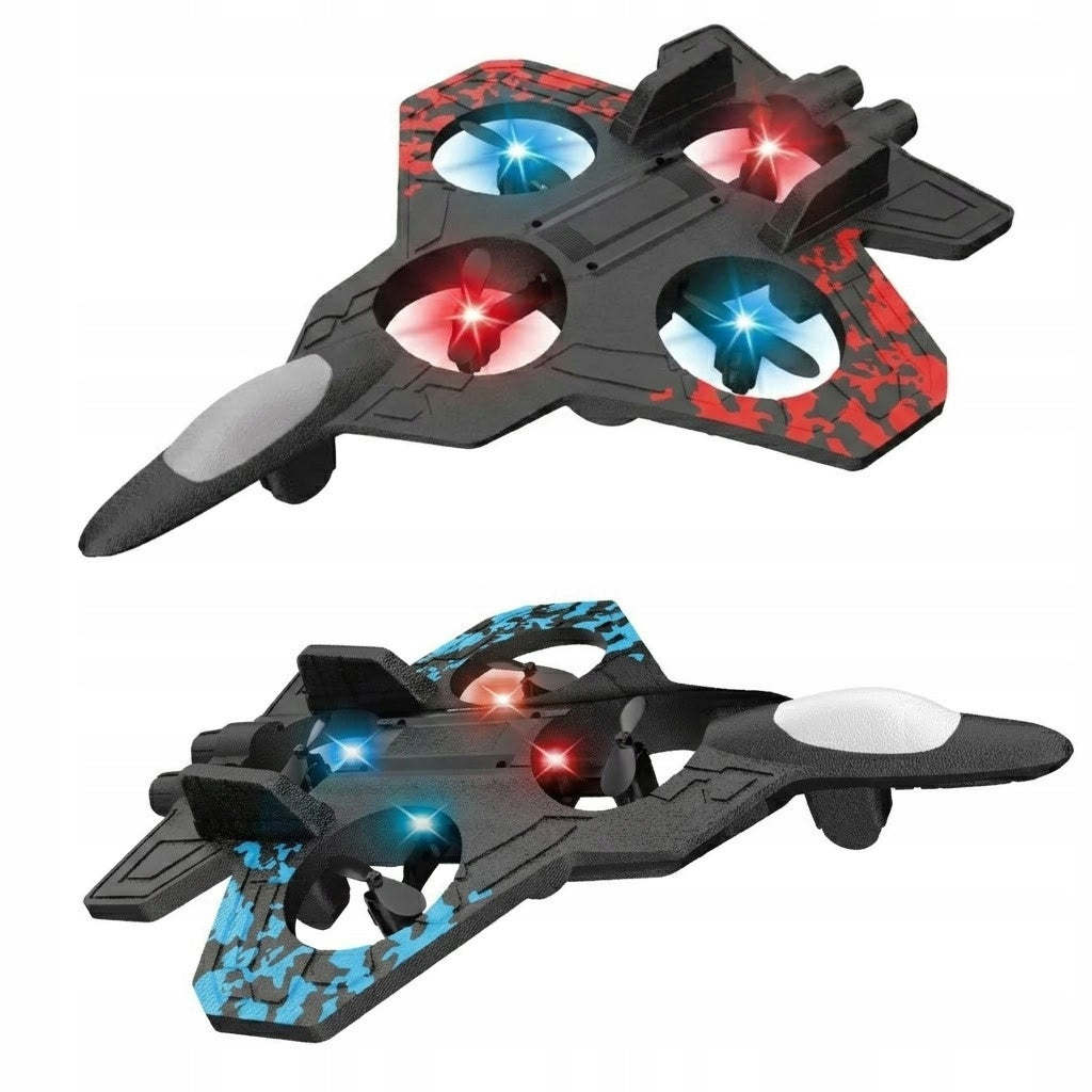 AIRPLANE REMOTE CONTROLLED DRONE RC MODEL FLYING PILOT LED 360 2aku GIFT Packaging status original