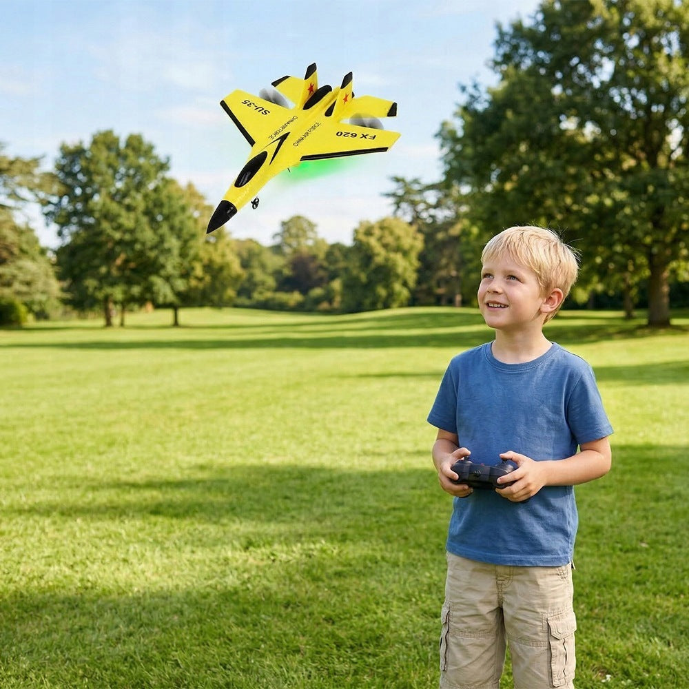 AIRPLANE REMOTE CONTROLLED DRONE RC PILOT LIGHT IDEAL GIFT FOR CHILDREN Packaging status original