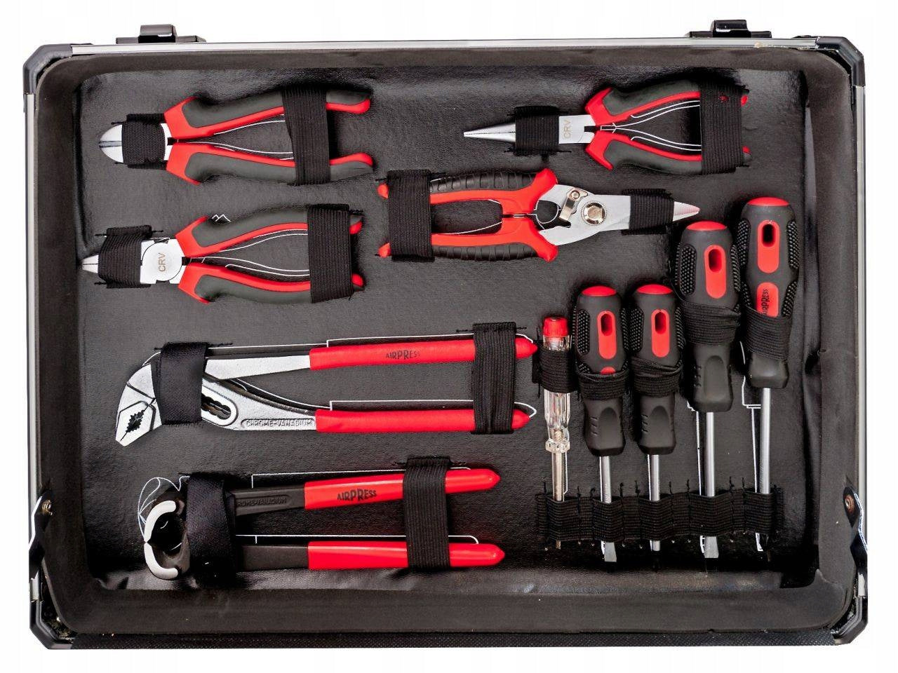 AIRPRESS Tool set 127 el. keys pliers aluminium case 75255 EAN (GTIN) 8712418227420