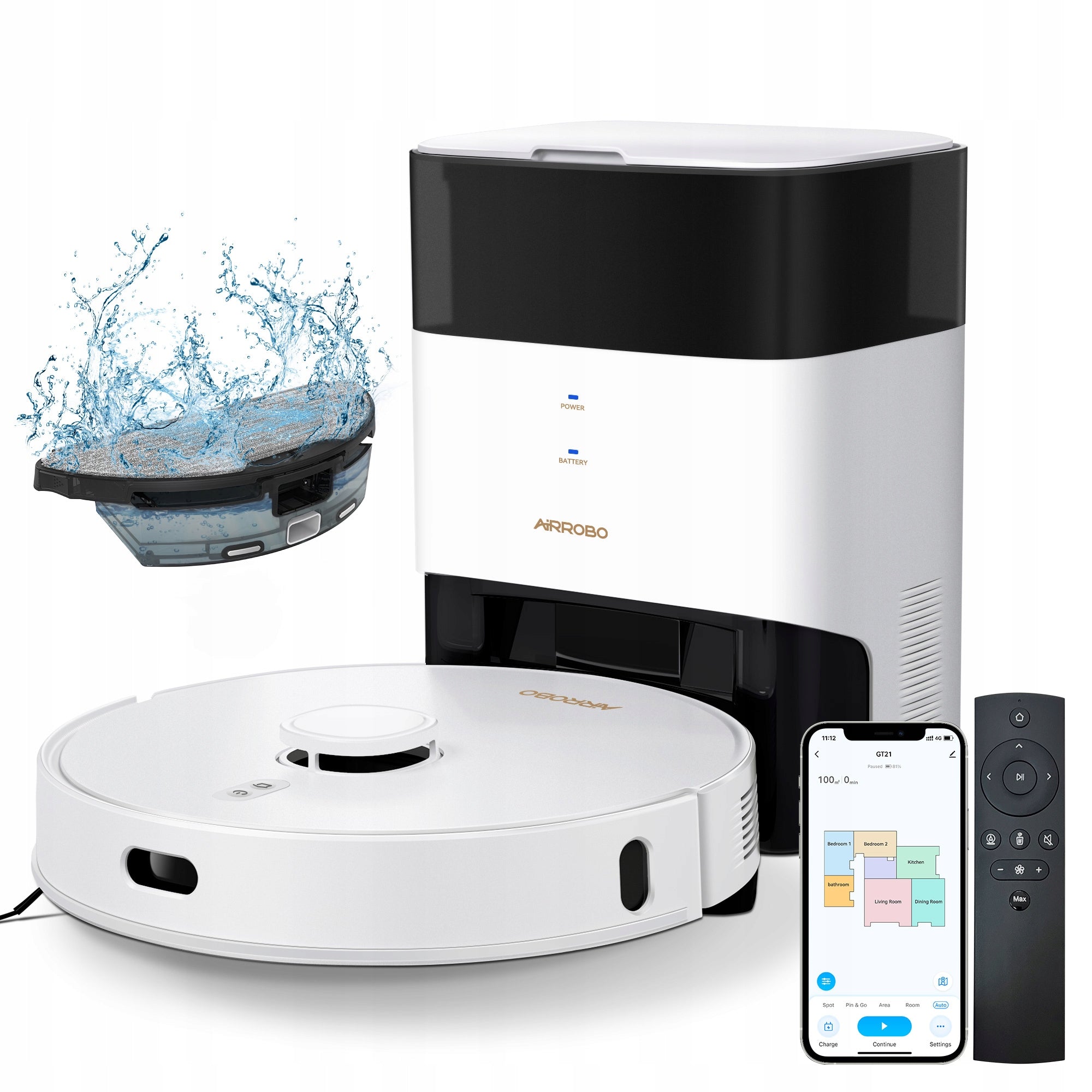 AIRROBO Robot vacuum cleaner with cleaning function