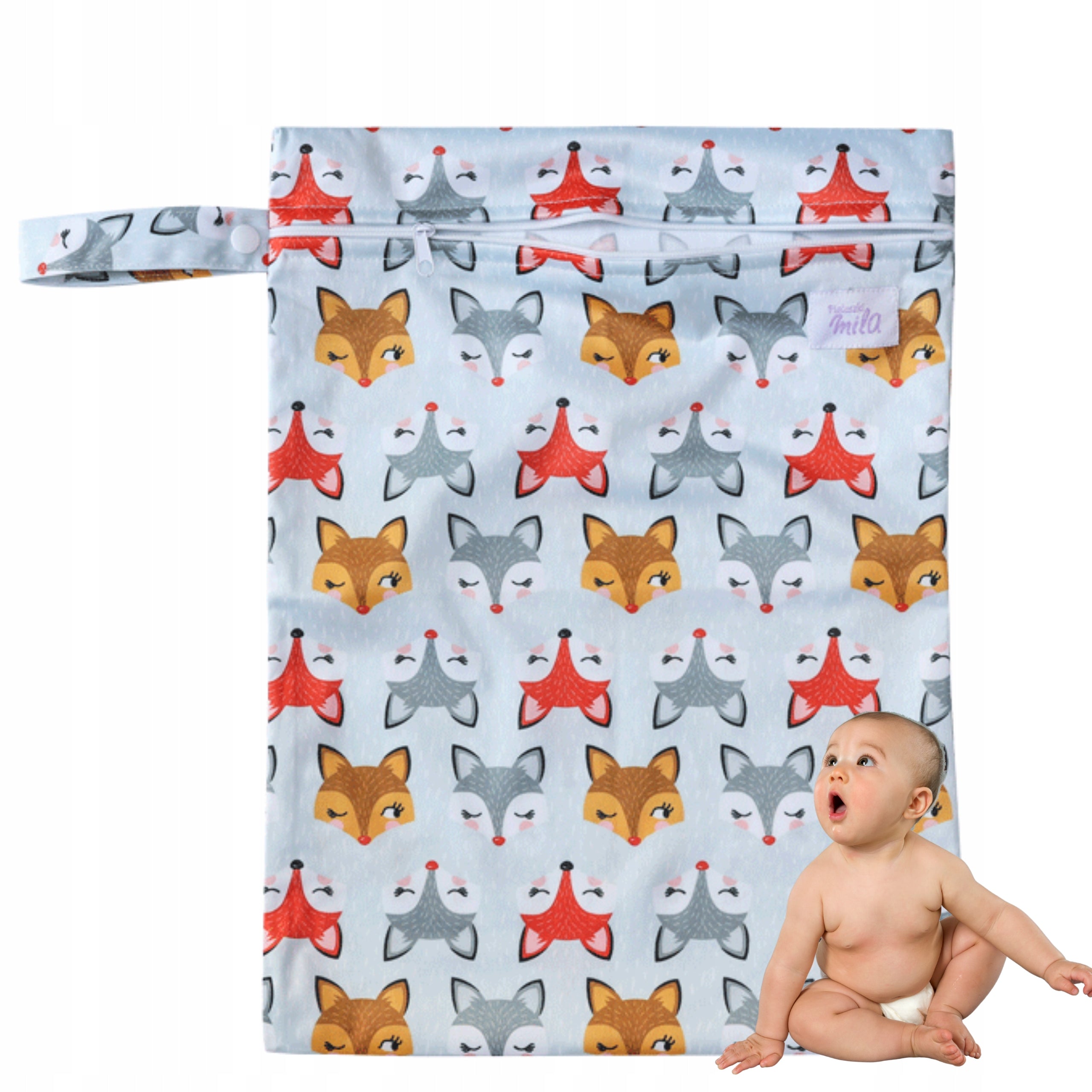 AIRTIGHT BAG bag for wet diapers clothes and inserts 30x40cm with zipper