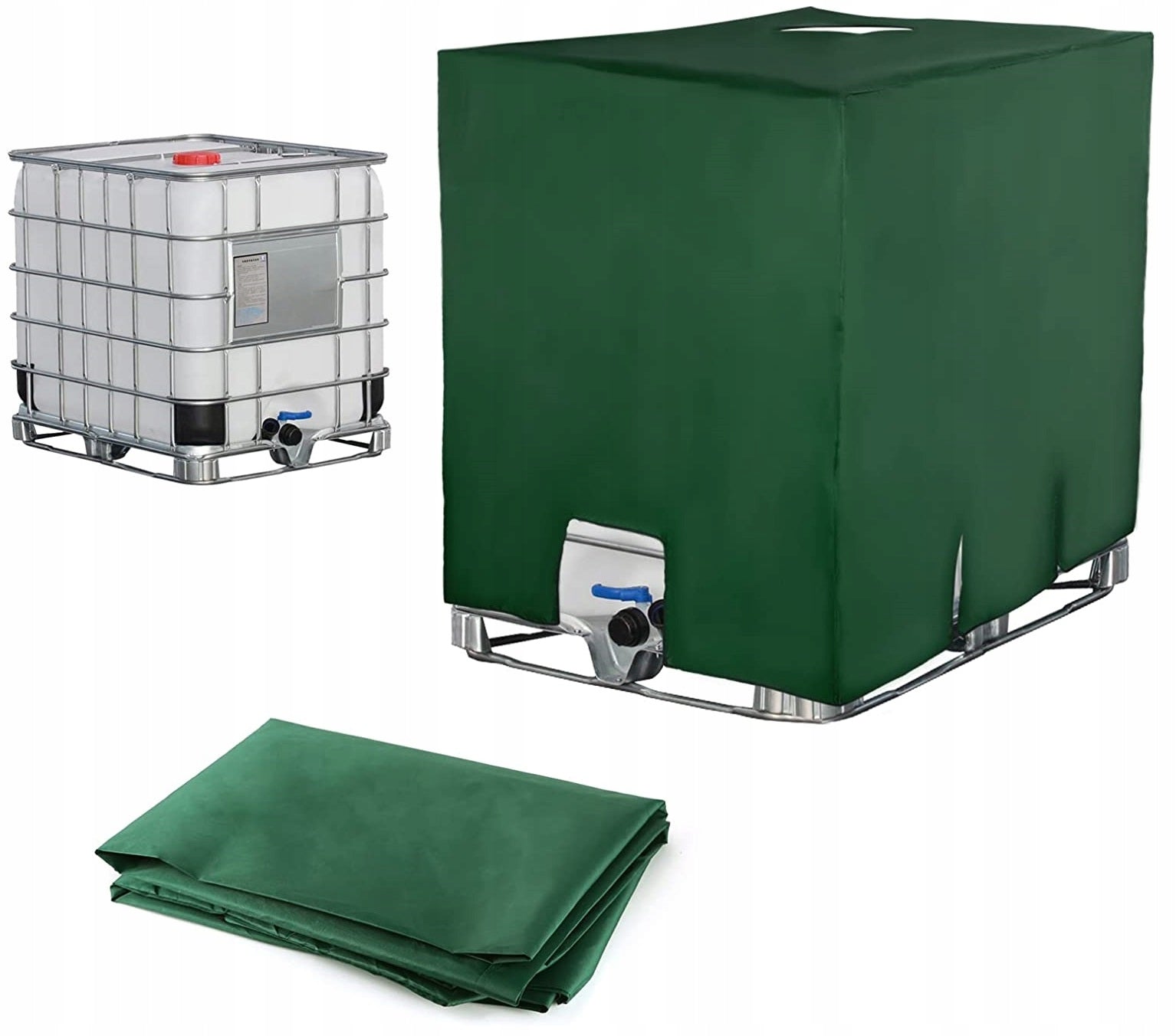 AIRTIGHT TARPAULIN COVER FOR TANK MAUZER RAINWATER 1000L 116x120x100 Manufacturer no brand