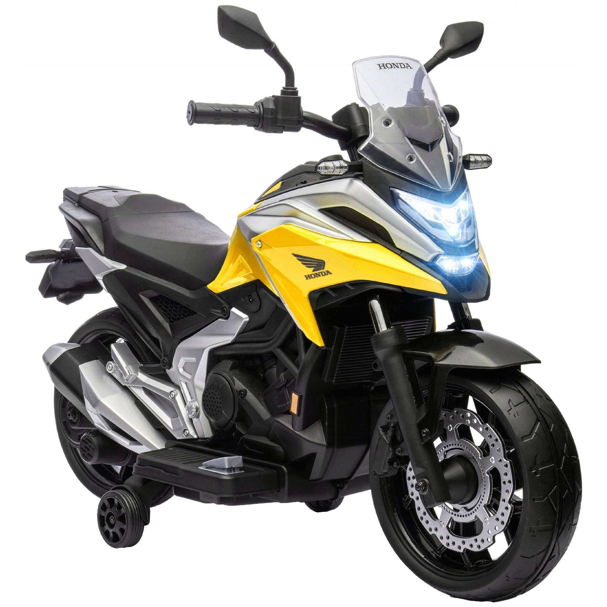 AIYAPLAY Children's 12V Electric Motorcycle with MP3, USB, LED Headlights