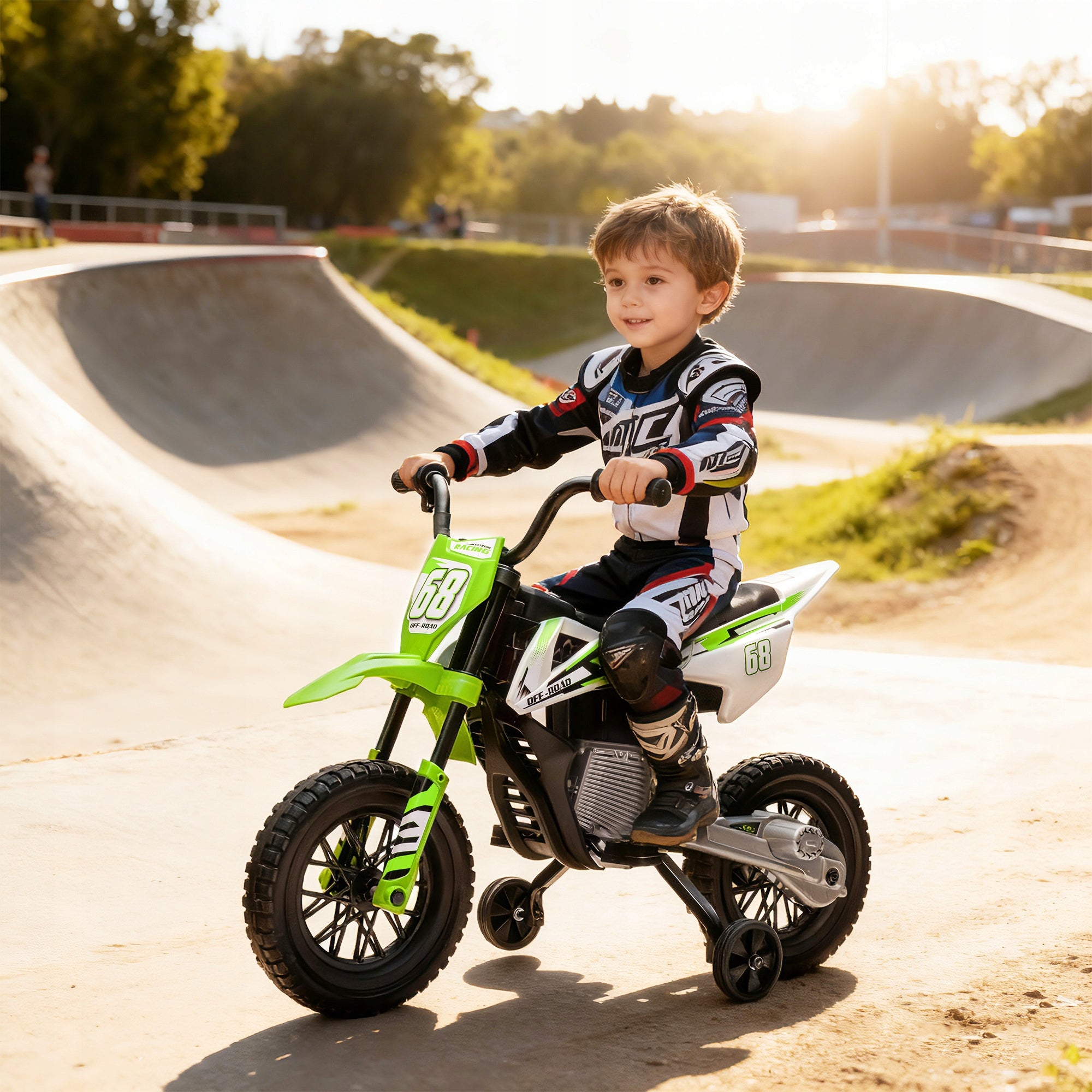 AIYAPLAY Children's electric motorcycle 12V, music, 2,4-5 km/h Brand AIYAPLAY