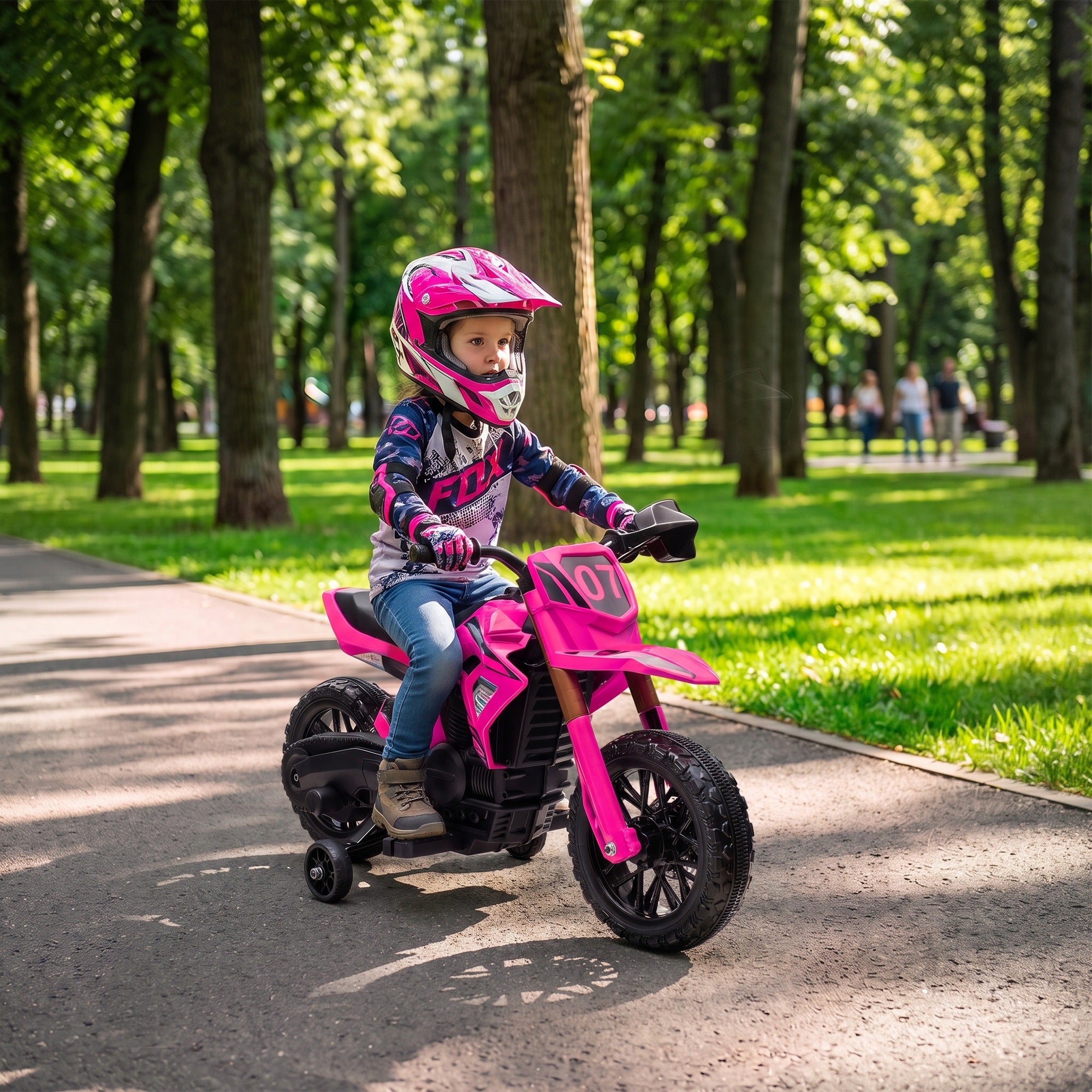 AIYAPLAY Electric Motorcycle for Kids Pink Brand AIYAPLAY