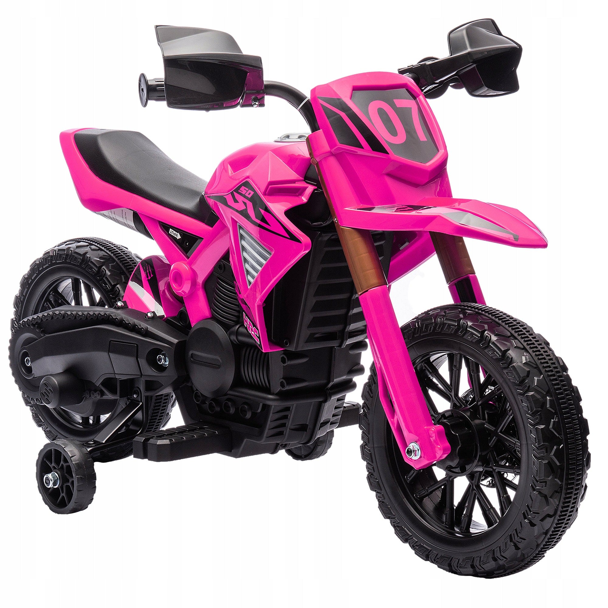 AIYAPLAY Electric Motorcycle for Kids Pink