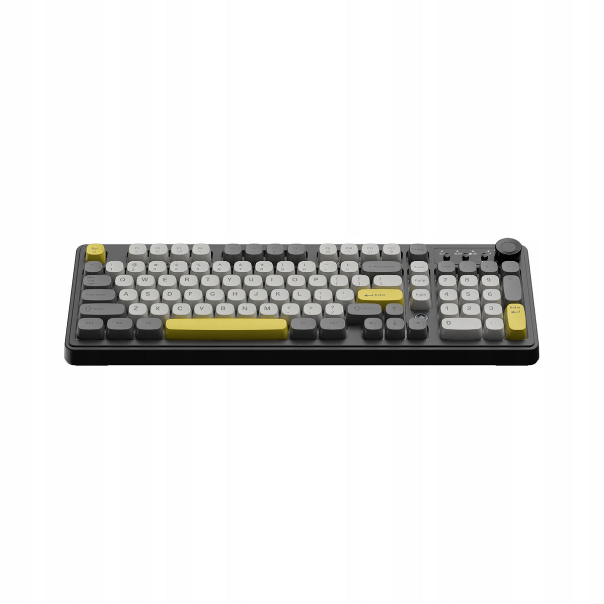 AJAZZ wireless membrane keyboard AF98 PLUS multimedia function volume knob Packaging status original