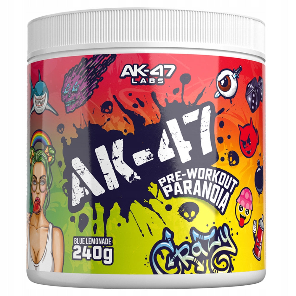 AK-47 Pre-Workout Paranoia 240g Sour Gummy Bear Flavor