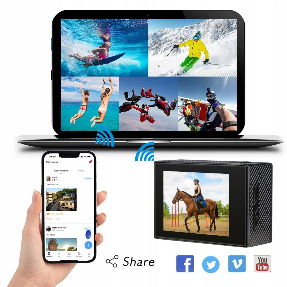AKASO Brave 4 4K UHD Sports Camera Packaging status original