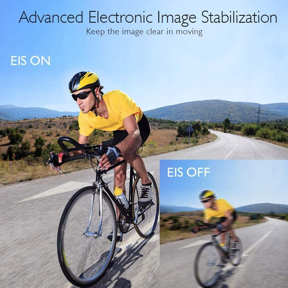 AKASO Sports Camera 4K 30FPS 20MP WiFi Touch Screen EIS 4X Zoom 40m Model Brave 6 Plus