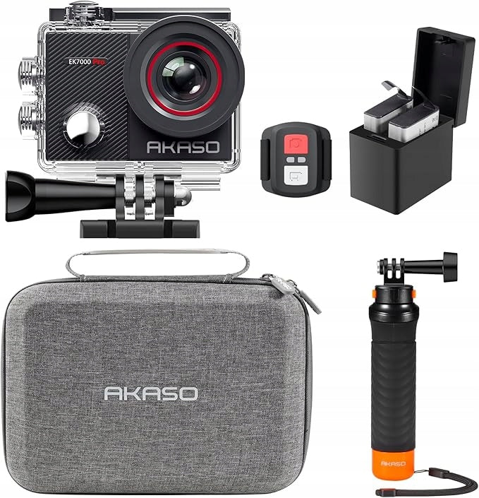 AKASO Sports camera 4K 20MP WiFi waterproof 40m EIS touch screen