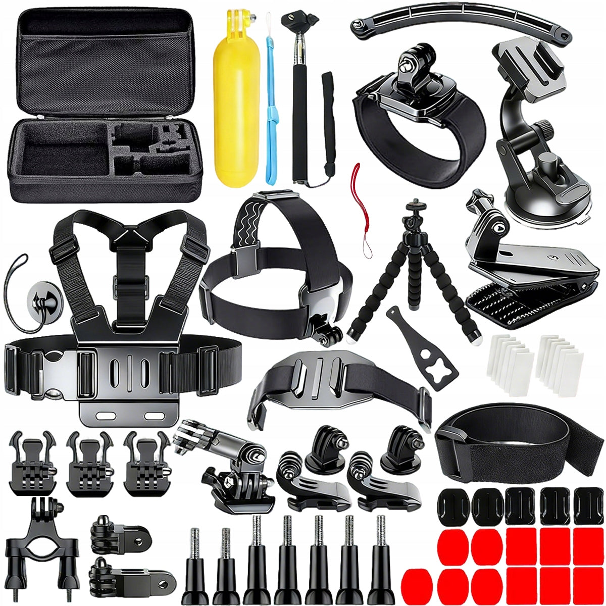 AKCESORIA FOR DJI ACTION 6 5 4 3 SET SELFIE MOUNTING BRACKETS SITCK 60in1 Packaging status original