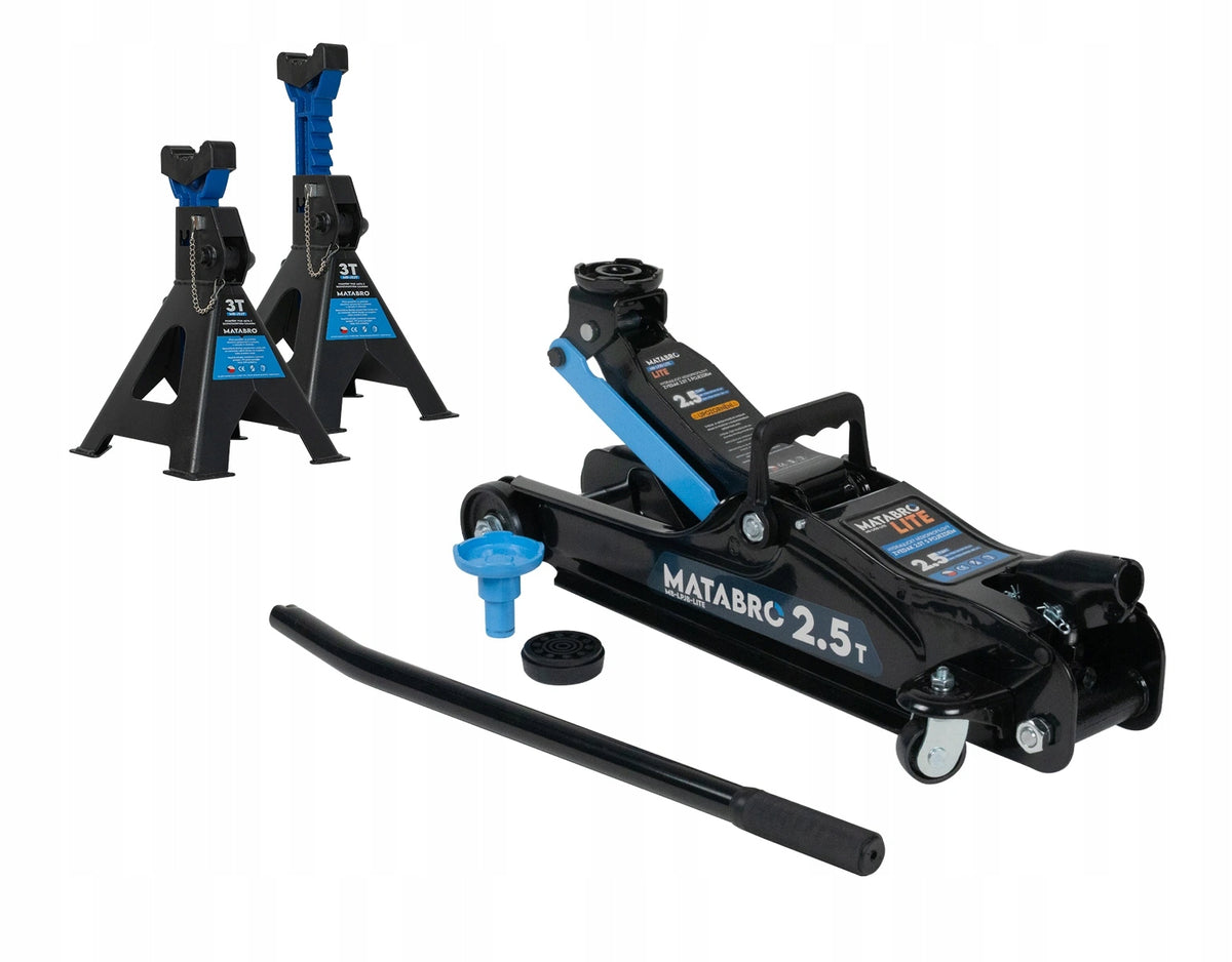 AKČNÍ SET Hydraulický nízkoprofilový zvedák (hever) 2,5t MB-LPJB-LITE s pod