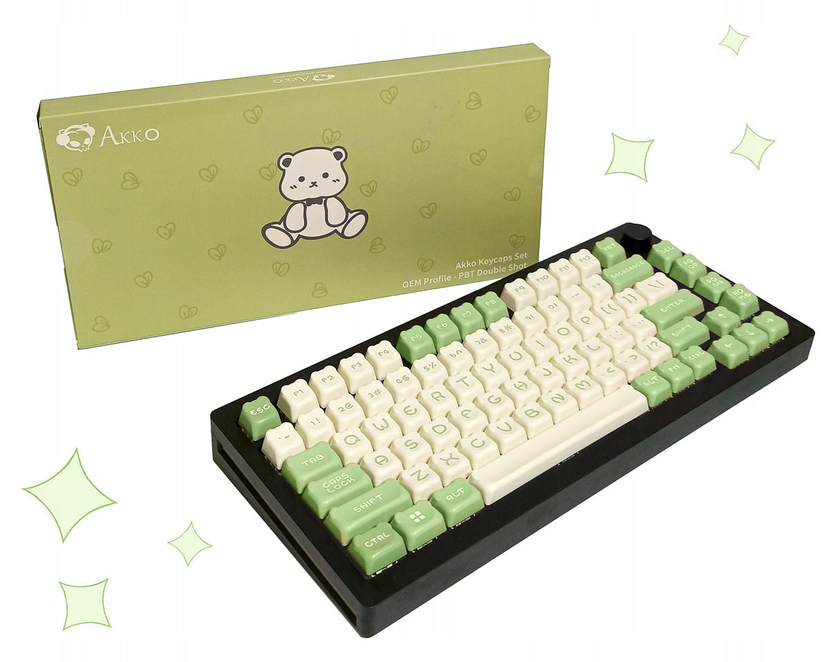 AKKO Bear Custom KEYCAPS Set PBT Keycap Space Keycaps