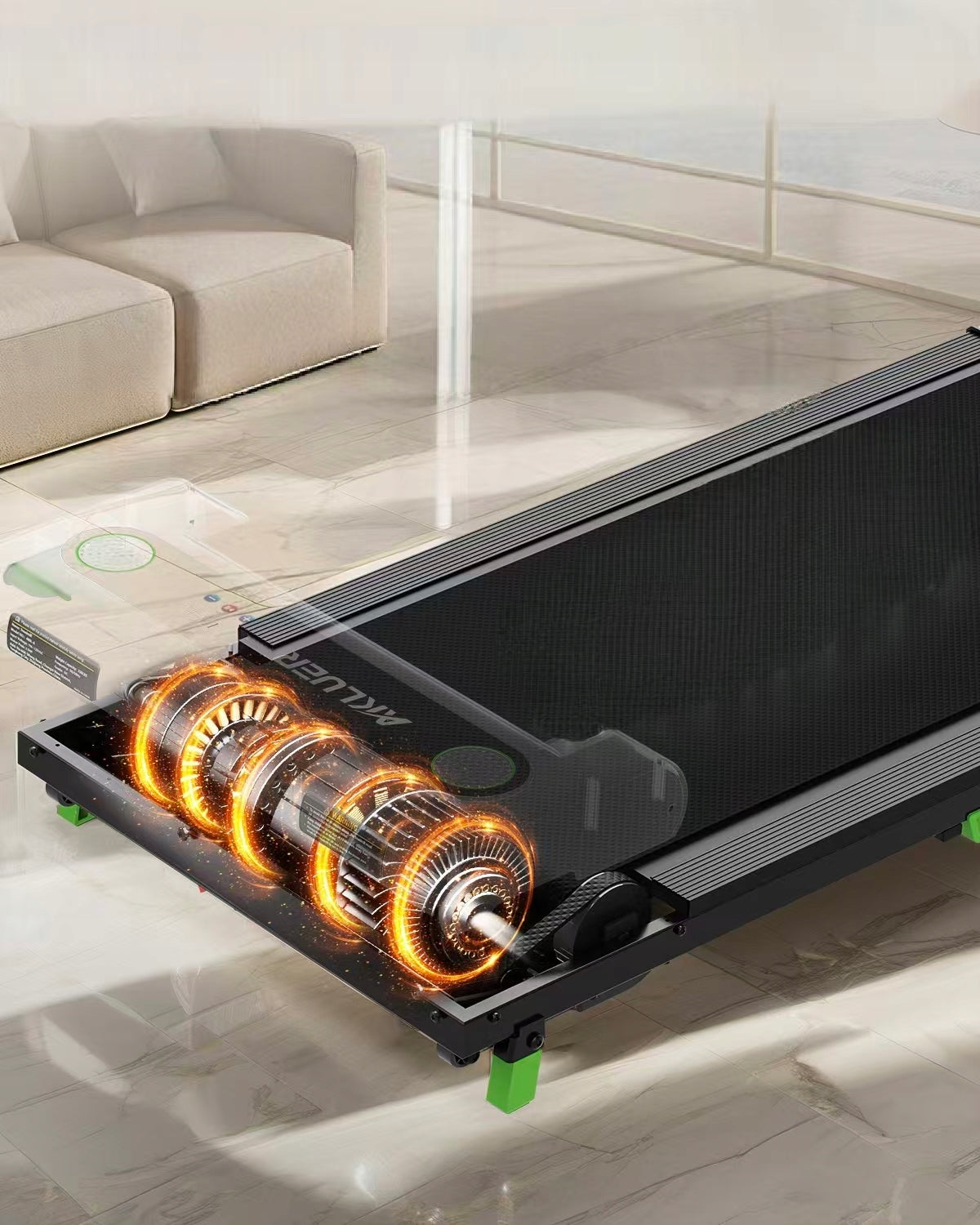 AKLUER 480L-B Home Electric Treadmill Folding 2.5KM 1-12km/h 150kg Manufacturer code Akluer 480L-B 4049