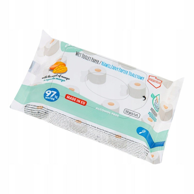 AKUKU MOISTURIZED TOILET PAPER WIPES 97% WATER 50PCS A0030 Manufacturer code A0030